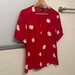 Banana Republic Women’s Red Shirt. Size small (runs a little smaller)